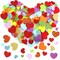 600 PCS Foam Heart Stickers Self Adhesive Glitter & Matte EVA Hearts Mixed Colors 3 Sizes for Valentine’s Day Crafts, Wedding Decorations, Scrapbooking, DIY Projects & Party Supplies